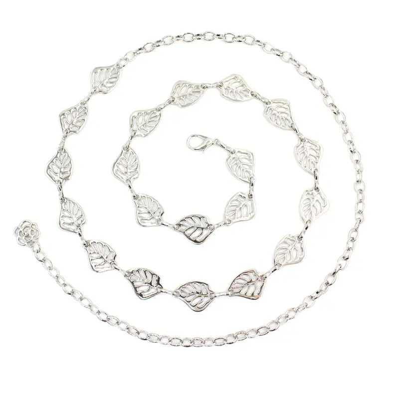 Silver Leaf Hook Chain Women's All-Match Fashion - Image 6