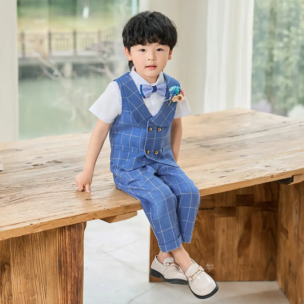 British Gentleman Vest Suit for Baby Boy One Year Old