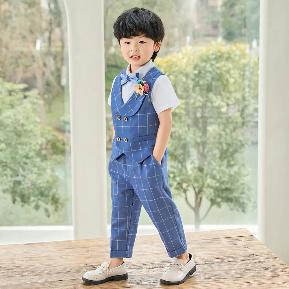 British Gentleman Vest Suit for Baby Boy One Year Old