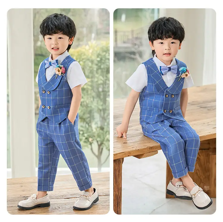 British Gentleman Vest Suit for Baby Boy One Year Old — feature 10