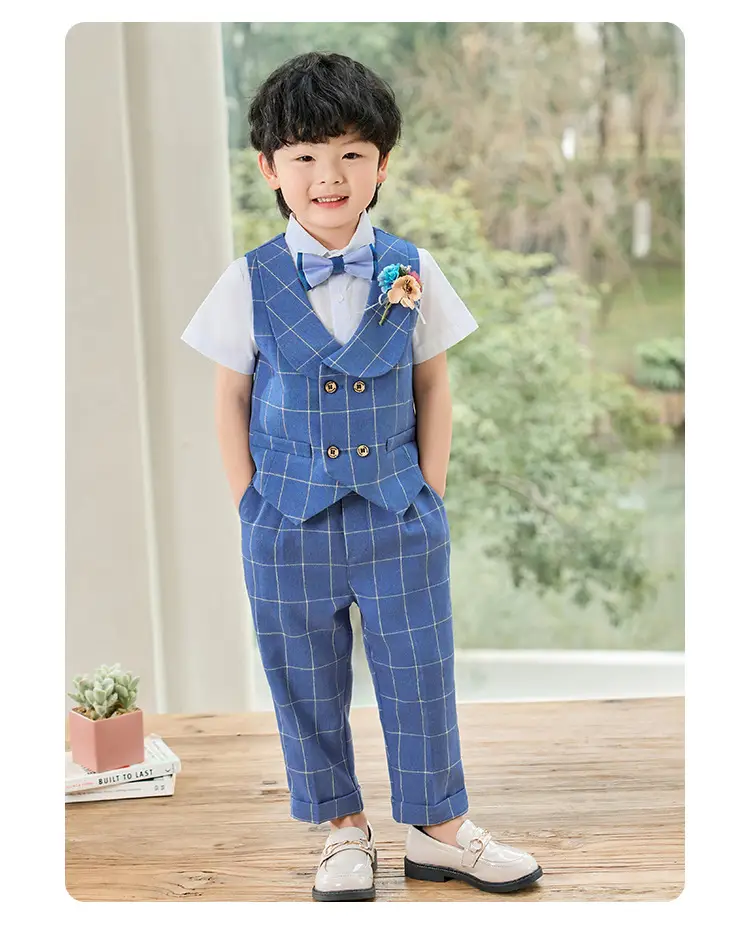 British Gentleman Vest Suit for Baby Boy One Year Old — feature 11