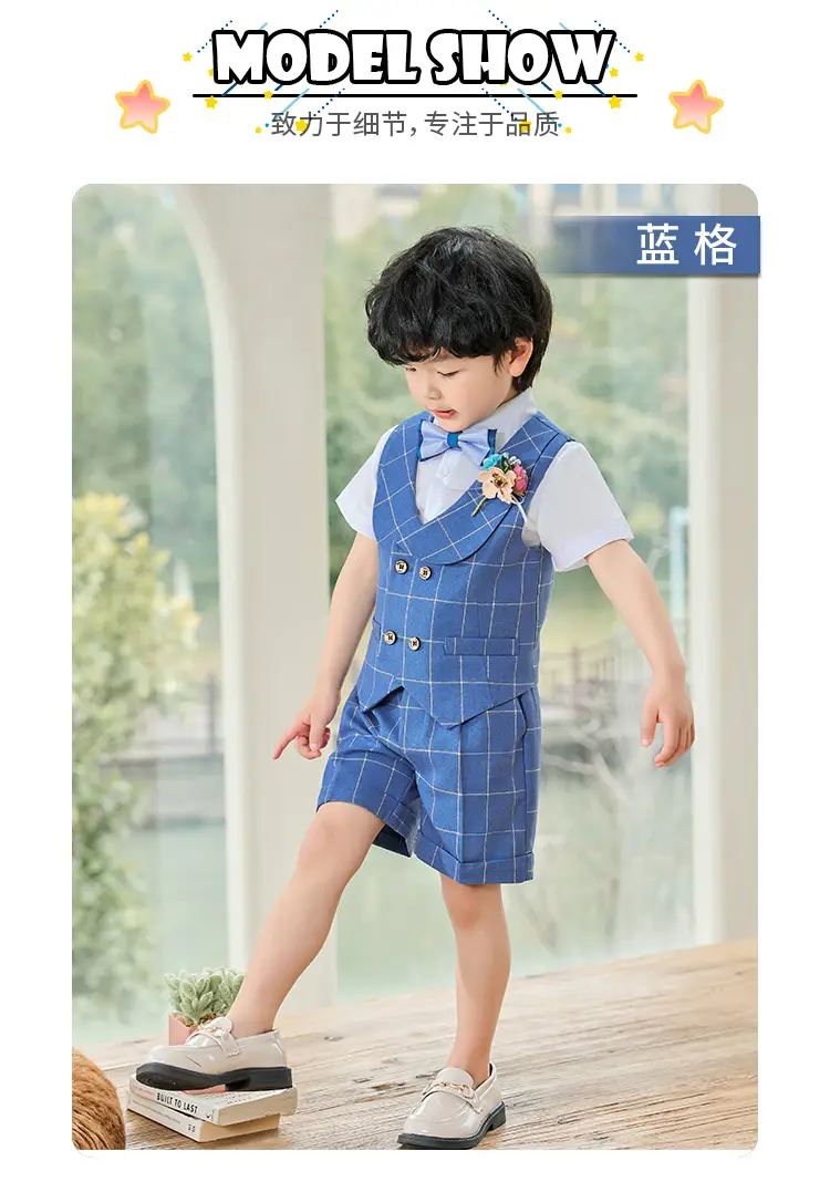 British Gentleman Vest Suit for Baby Boy One Year Old — feature 8