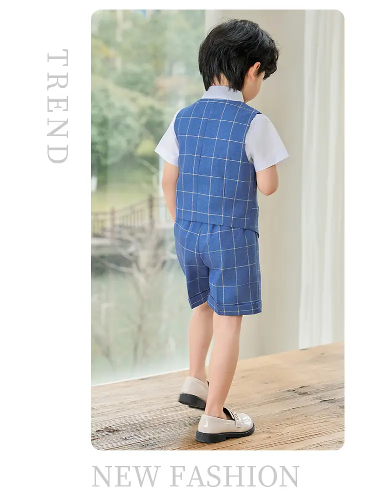 British Gentleman Vest Suit for Baby Boy One Year Old — feature 9