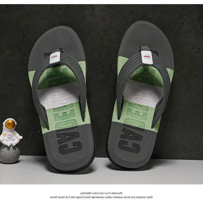 Korean Trend Yellow Strap Beach Flip Flops — feature 15