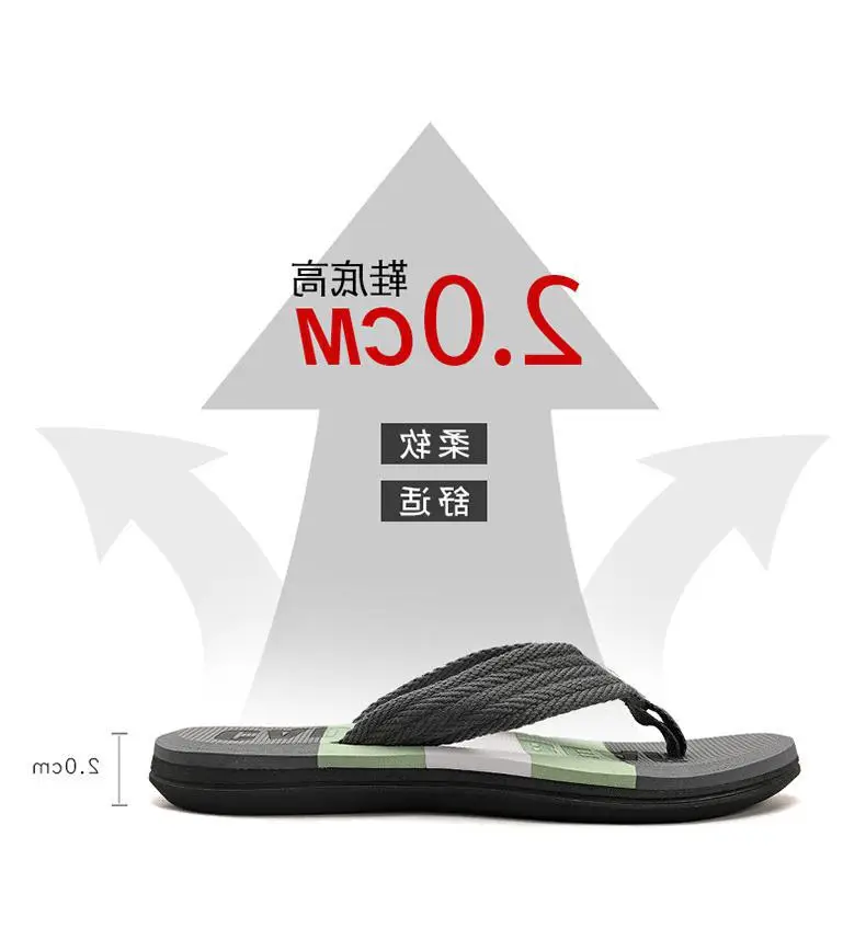 Korean Trend Yellow Strap Beach Flip Flops — feature 4