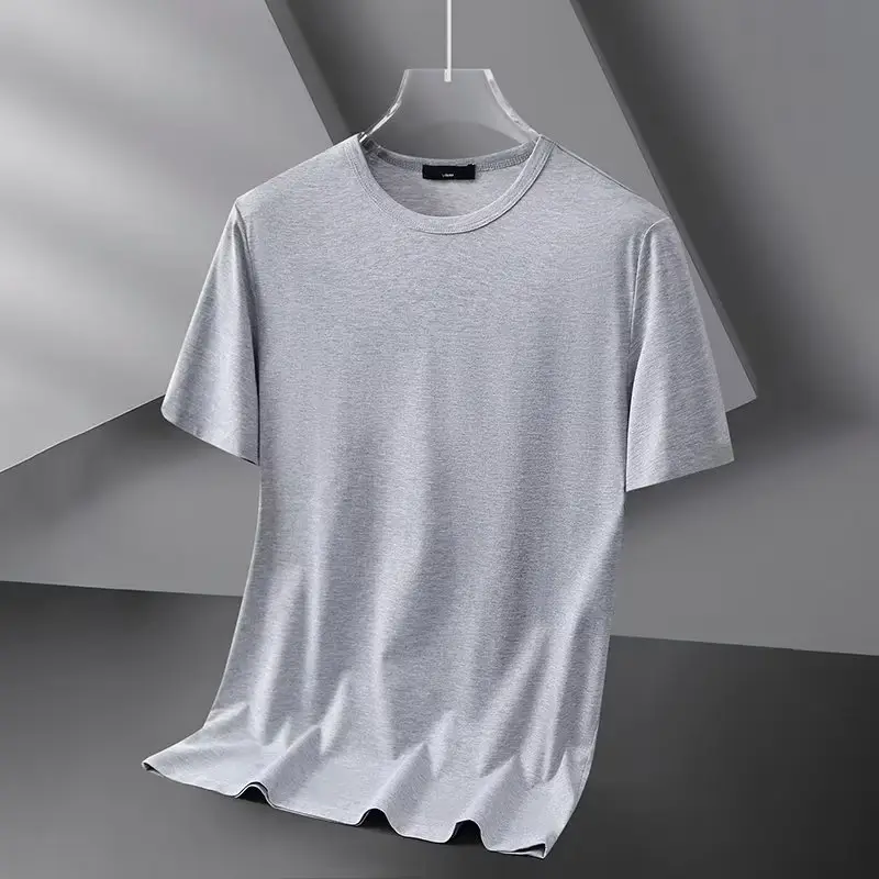 Men V-Neck Slim Fit White Polyester Top 160g - Image 10