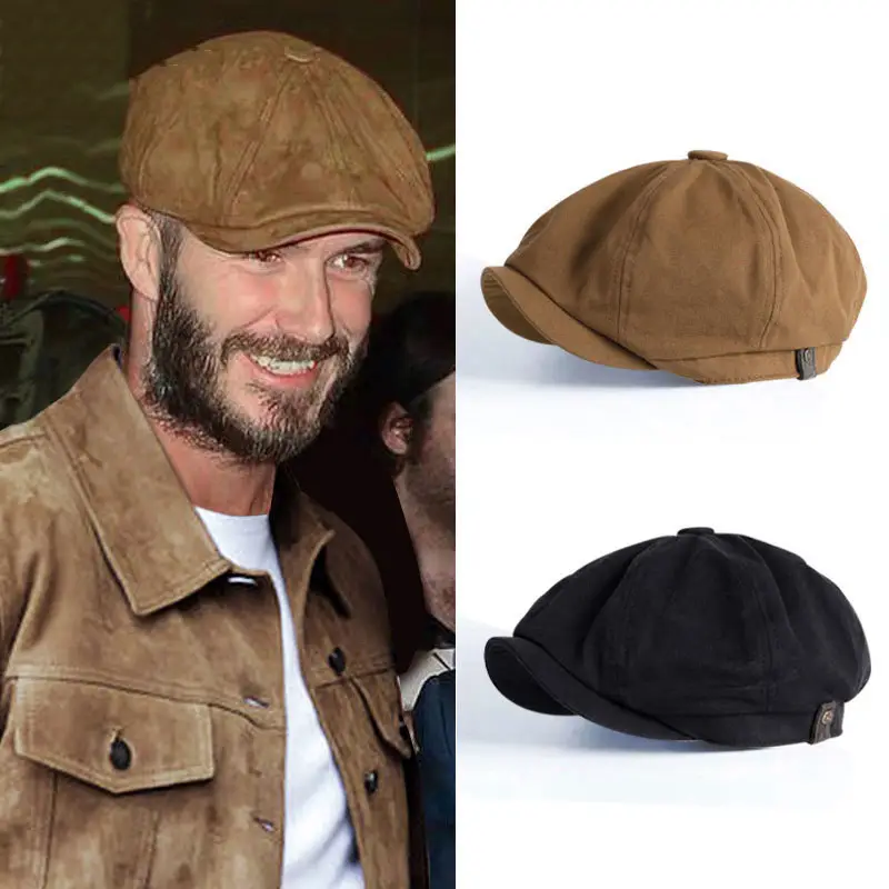 Women Duck Tongue Forward Hat Korean Style British Retro Newsboy Octagonal Hat Painter Beret - Image 4