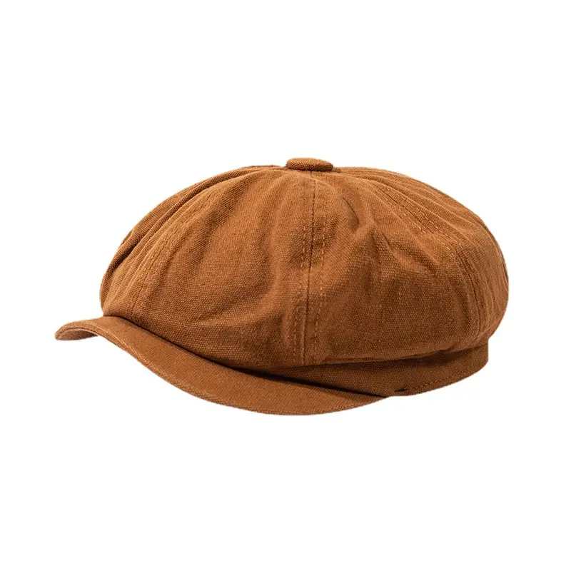 Women Duck Tongue Forward Hat Korean Style British Retro Newsboy Octagonal Hat Painter Beret - Image 8