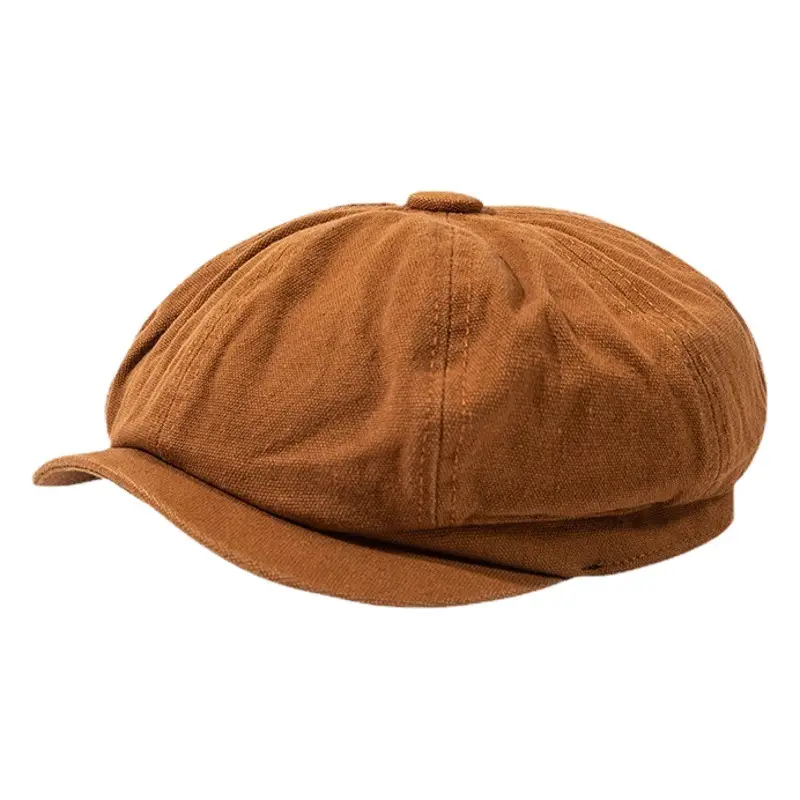 Women Duck Tongue Forward Hat Korean Style British Retro Newsboy Octagonal Hat Painter Beret