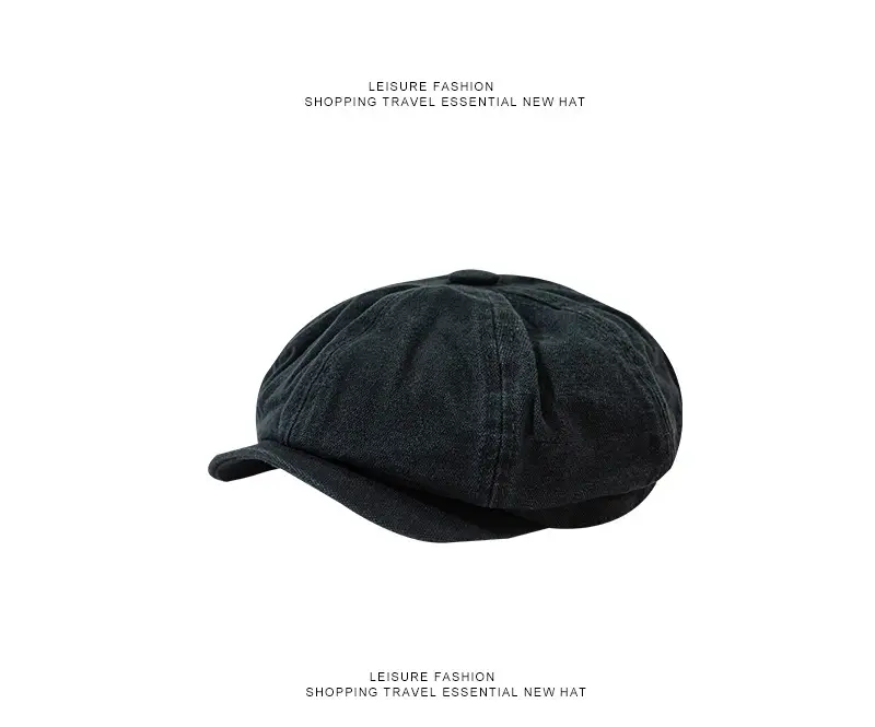 Women Duck Tongue Forward Hat Korean Style British Retro Newsboy Octagonal Hat Painter Beret — feature 7
