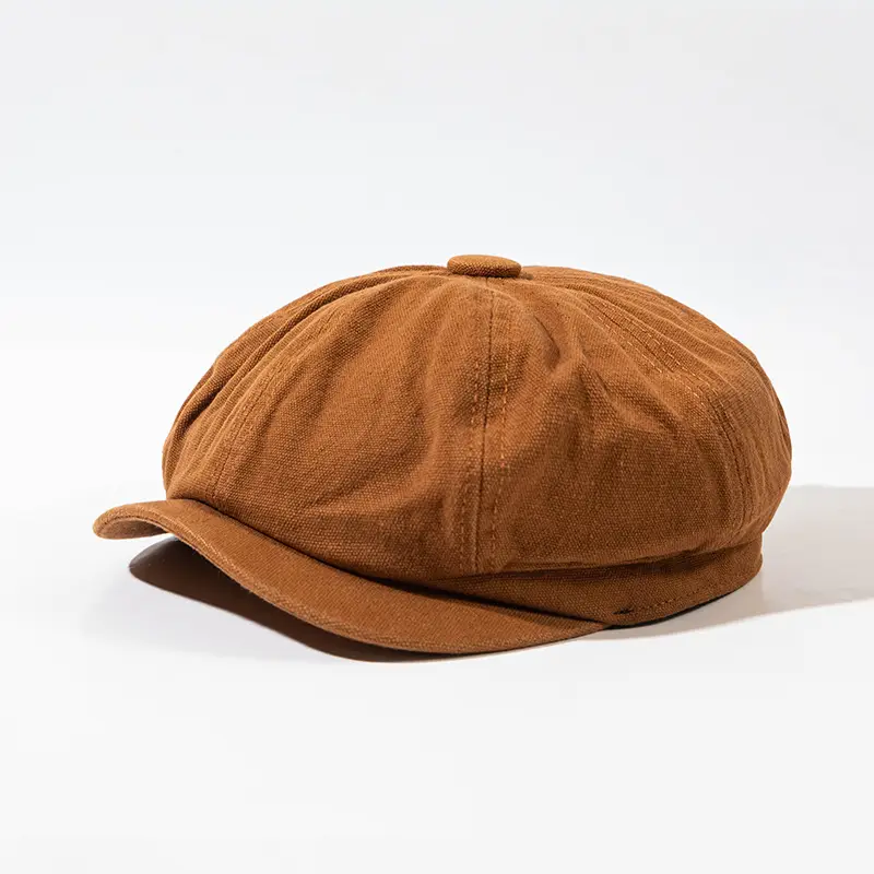 Women Duck Tongue Forward Hat Korean Style British Retro Newsboy Octagonal Hat Painter Beret - Image 2