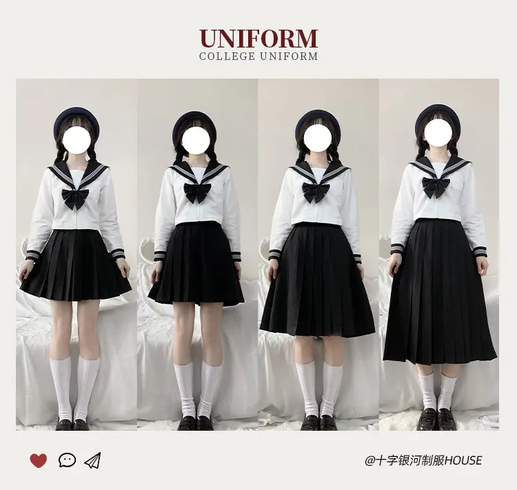 Black Pleated Skirt 45CM High Temp — feature 1