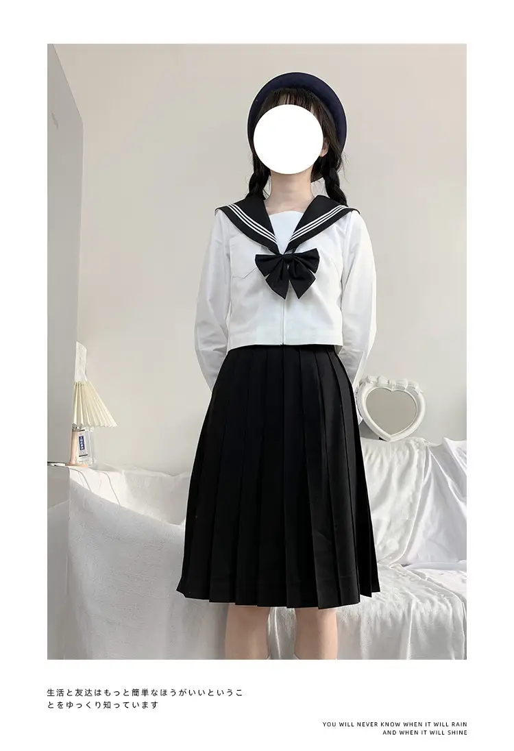 Black Pleated Skirt 45CM High Temp — feature 13