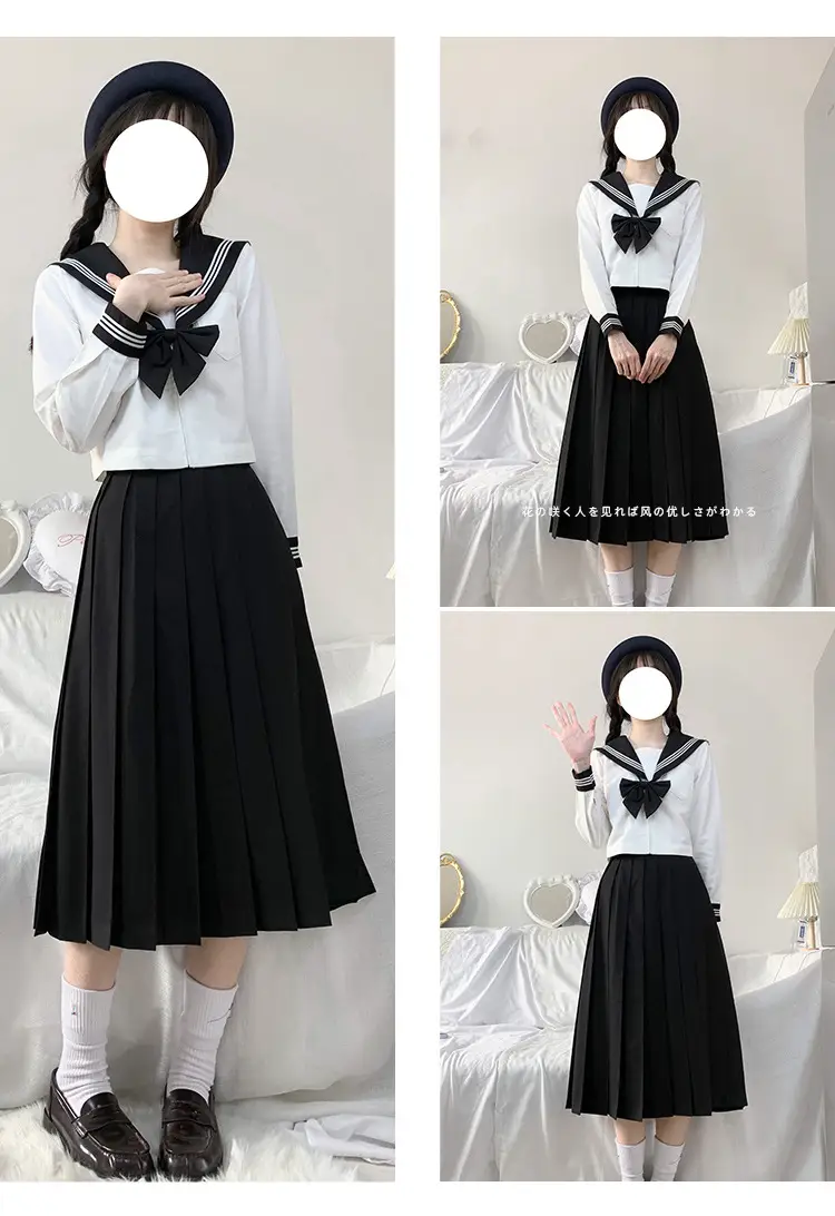 Black Pleated Skirt 45CM High Temp — feature 14