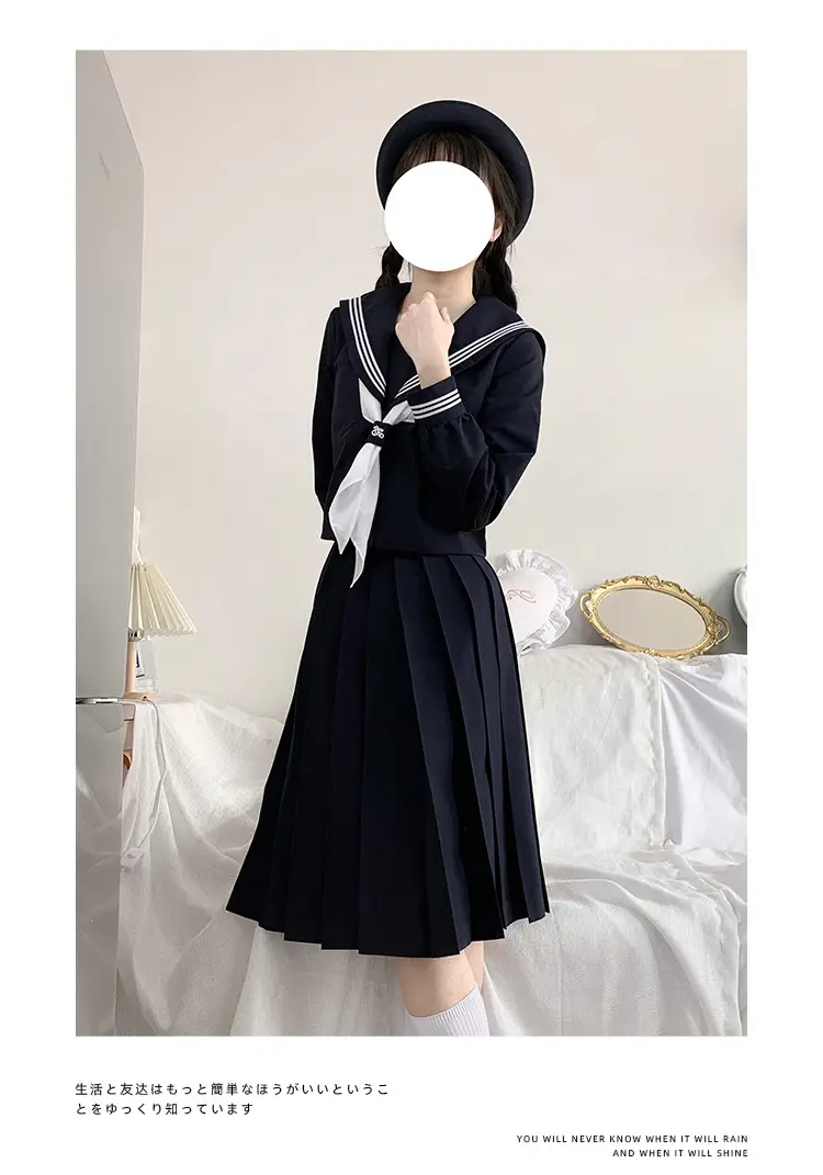 Black Pleated Skirt 45CM High Temp — feature 20