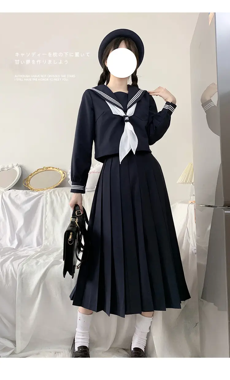 Black Pleated Skirt 45CM High Temp — feature 22