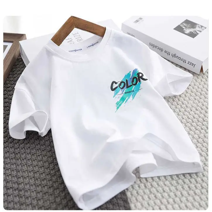 Boys Cool Summer T-Shirt Shorts Set White Black 2026 — feature 10