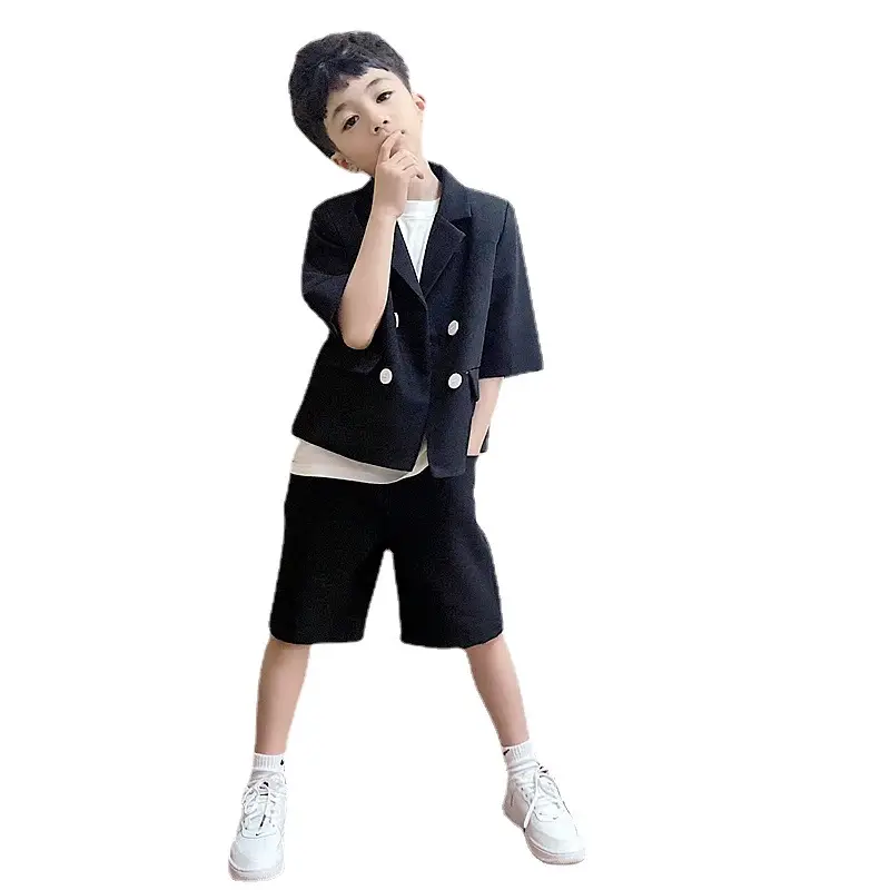 Boys Small Suit Summer Short Sleeve British Host Dress - Image 5