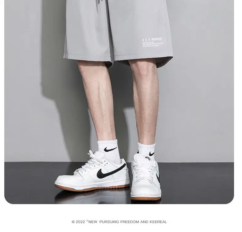 White Ice Silk Thin Shorts for Boys Summer Casual Loose Sports Quick-drying — feature 10