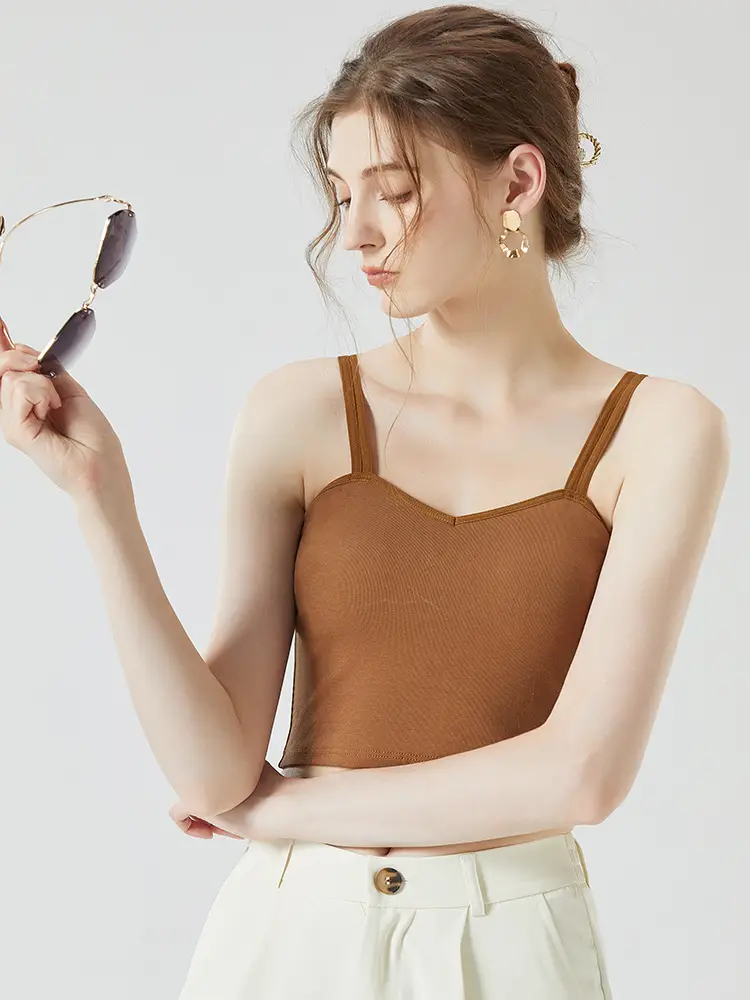 Women's 2023 Summer Camisole Vest with Chest Pad - Image 6