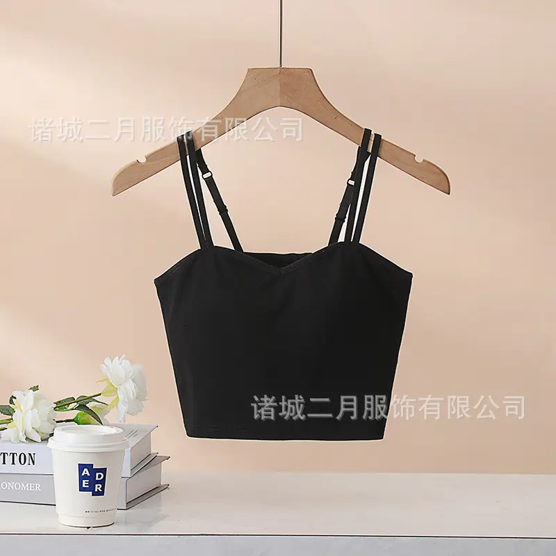 Women's 2023 Summer Camisole Vest with Chest Pad - Image 2