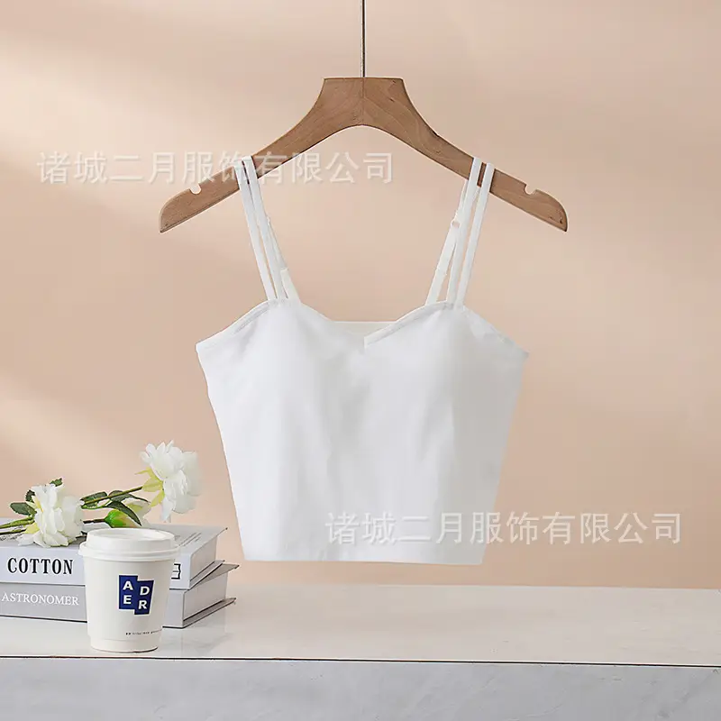 Women's 2023 Summer Camisole Vest with Chest Pad - Image 3