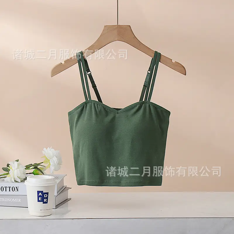Women's 2023 Summer Camisole Vest with Chest Pad - Image 4