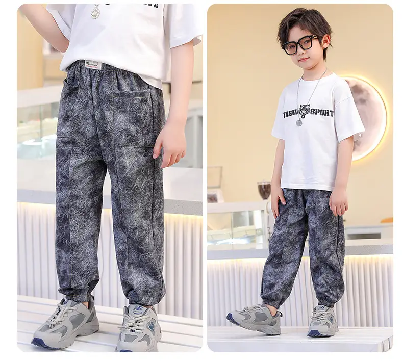 Blue Denim Trousers for Kids Large Casual Summer Pants — feature 14
