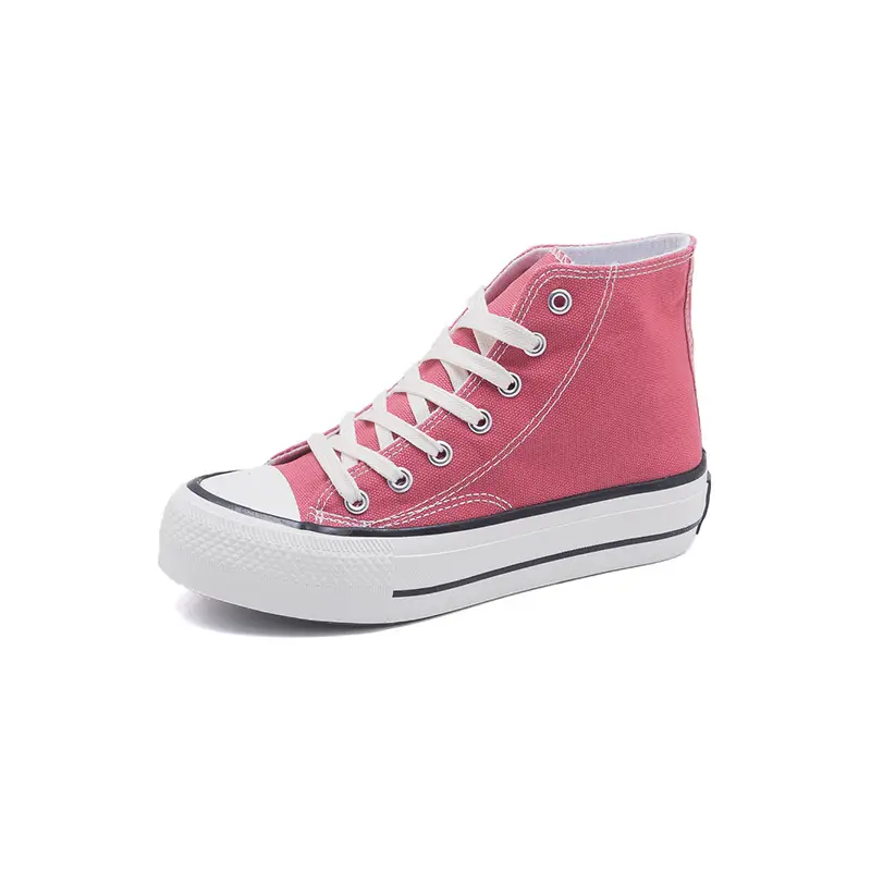 Thick-Soled High-Top Canvas Shoes for Women, Flats Platform Shoes, Versatile Cloth Shoes, Breathable Women's Shoes, Student Korean Style Women's Shoes R66 - Image 9