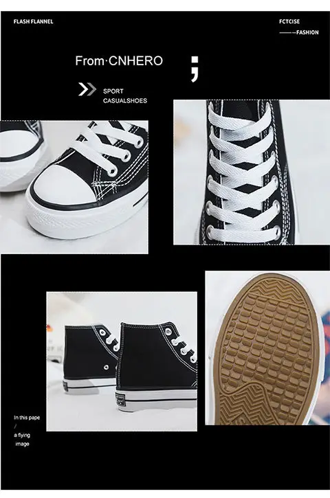 Thick-Soled High-Top Canvas Shoes for Women, Flats Platform Shoes, Versatile Cloth Shoes, Breathable Women's Shoes, Student Korean Style Women's Shoes R66 — feature 3