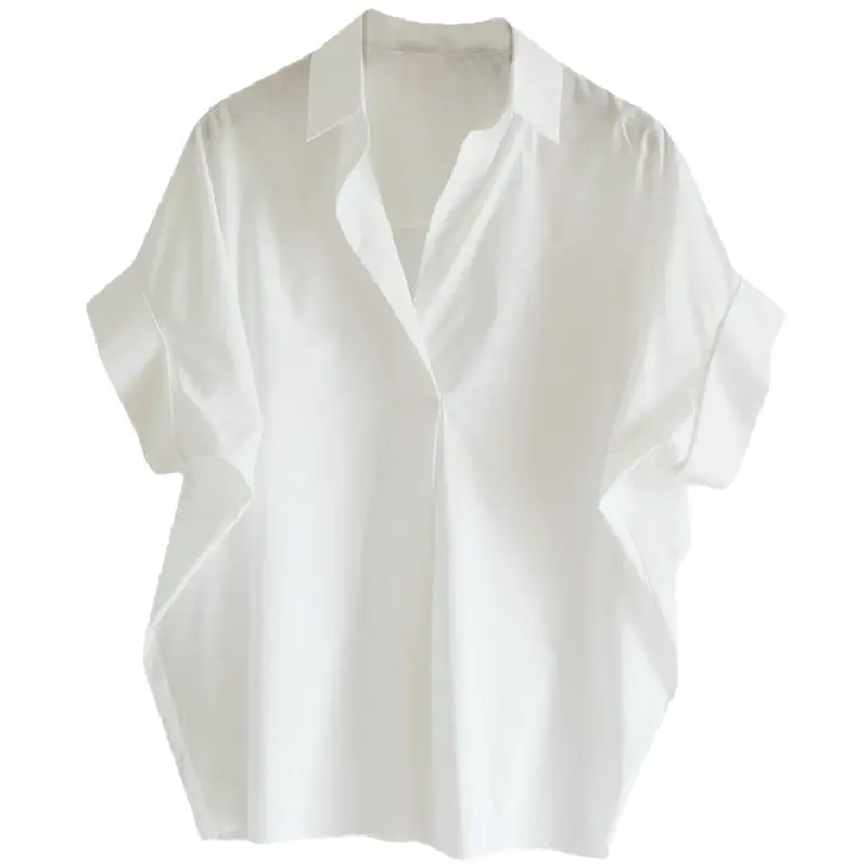 White Long Sleeve Shirt with Brown Handbag & High Heels