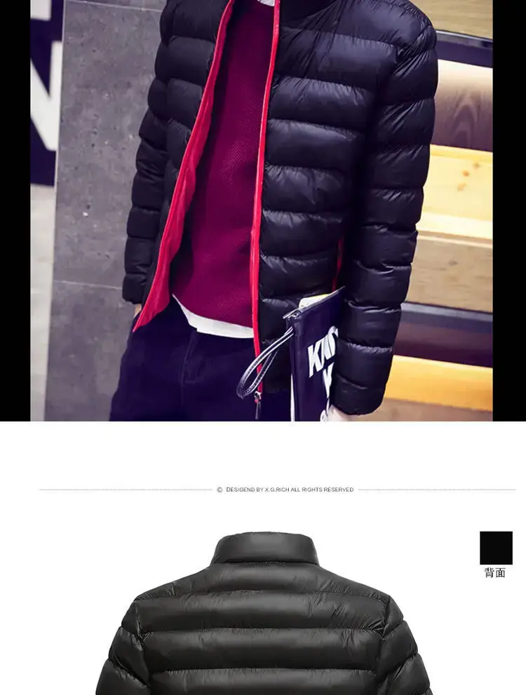 Men Blue Crossbody Puffer Jacket with Crossbody Strap — feature 4