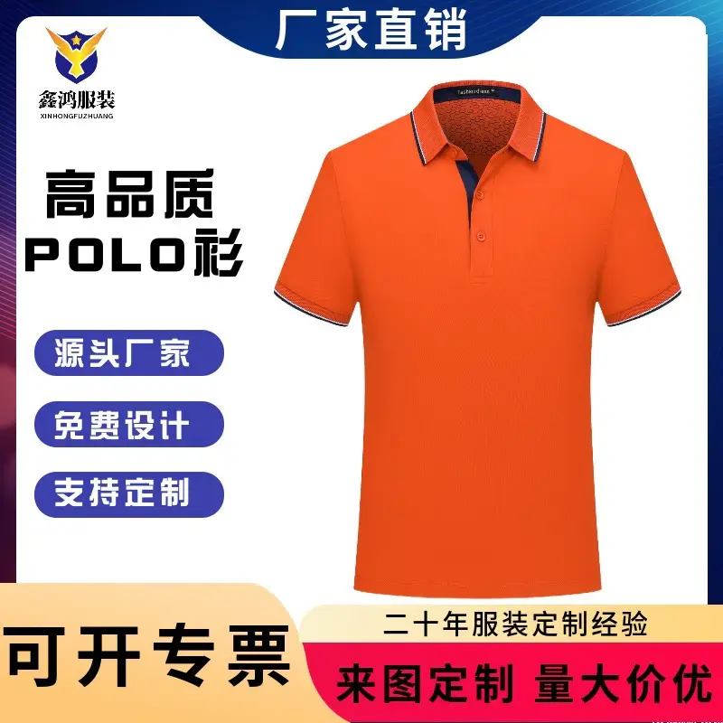Summer Polo Shirt with Red Embroidery & Blue Color - Image 7