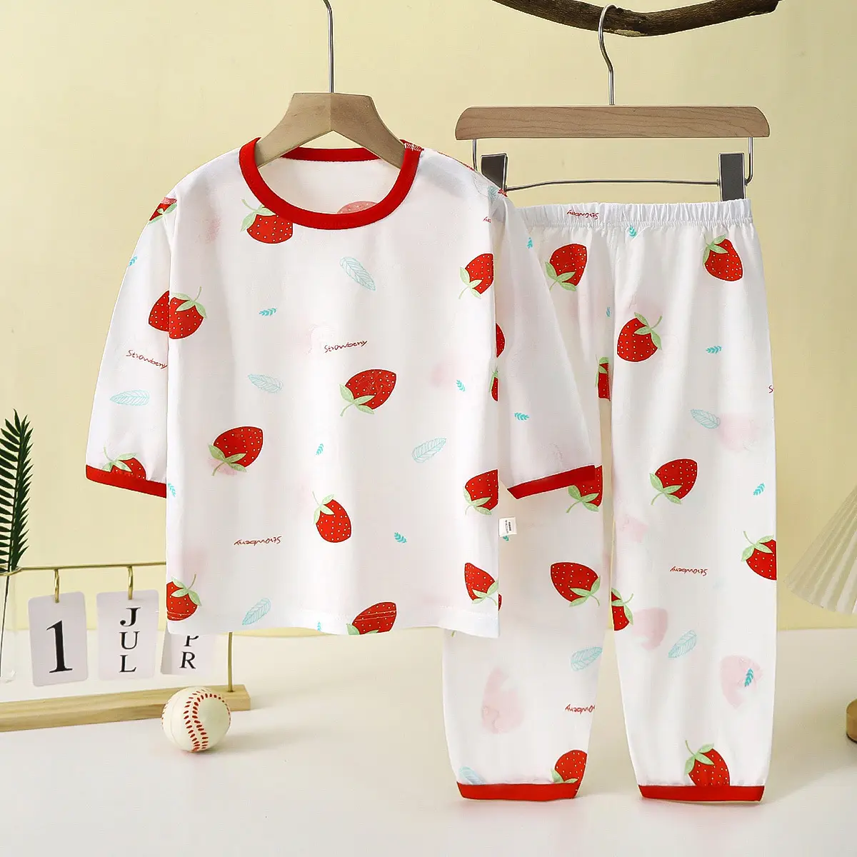 Children's Wormwood Pajamas Set for Girls - Image 12