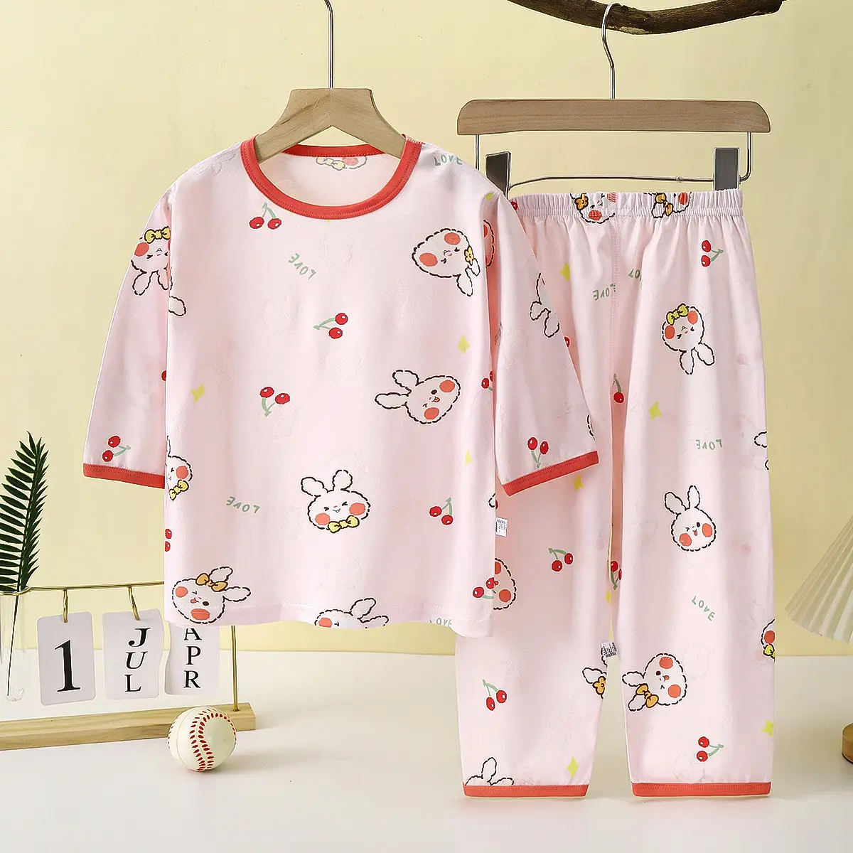 Children's Wormwood Pajamas Set for Girls - Image 13