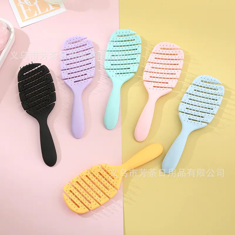 Ventilated Hollow Hair Comb for Wet Dry Use — feature 1