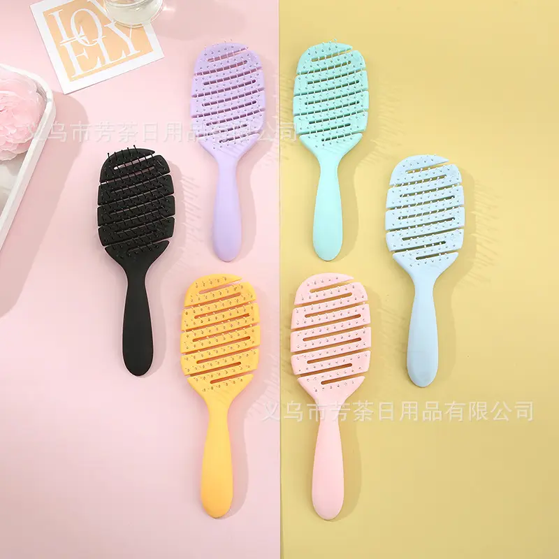 Ventilated Hollow Hair Comb for Wet Dry Use — feature 2