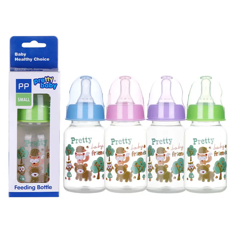 Baby Bottle 60ml Mini Plastic Pp Bottle for Newborns, Anti-Choking, Drop-Resistant, Standard Mouth Bottle, Manufacturer Wholesale