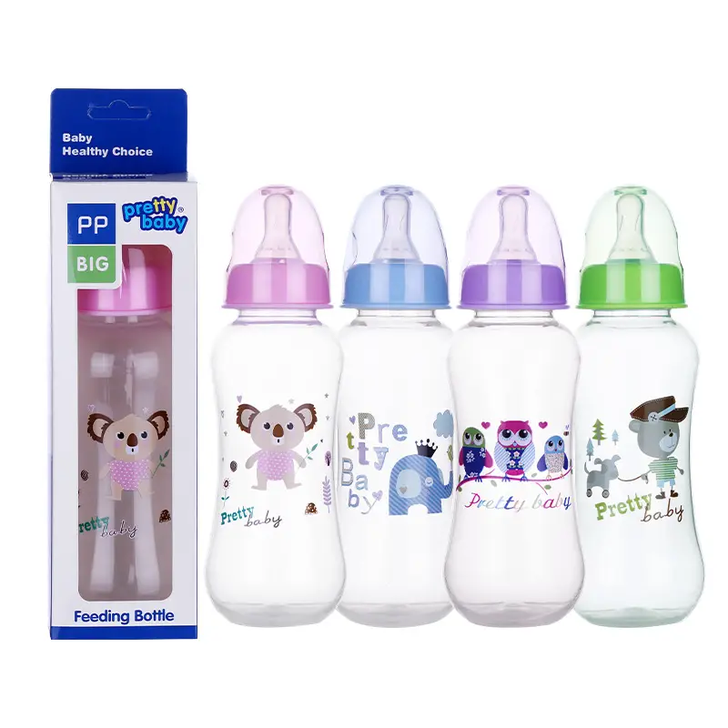 Baby Bottle 60ml Mini Plastic Pp Bottle for Newborns, Anti-Choking, Drop-Resistant, Standard Mouth Bottle, Manufacturer Wholesale