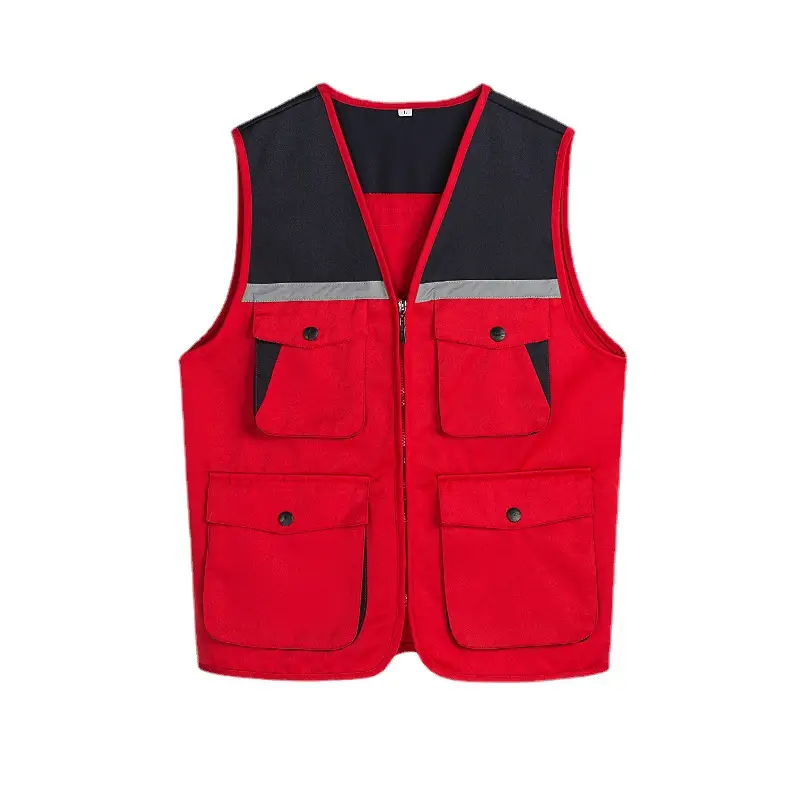 Reflective Multi-Pocket Photography Vest for Outdoor Work - Image 12
