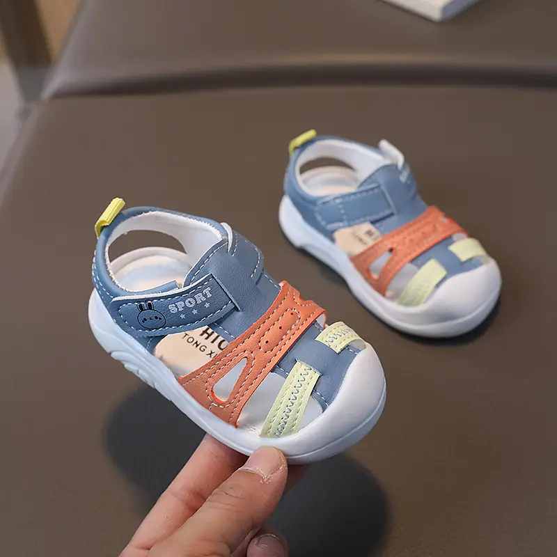 Soft-Soled Closed-Toe Sandals for Boys Girls