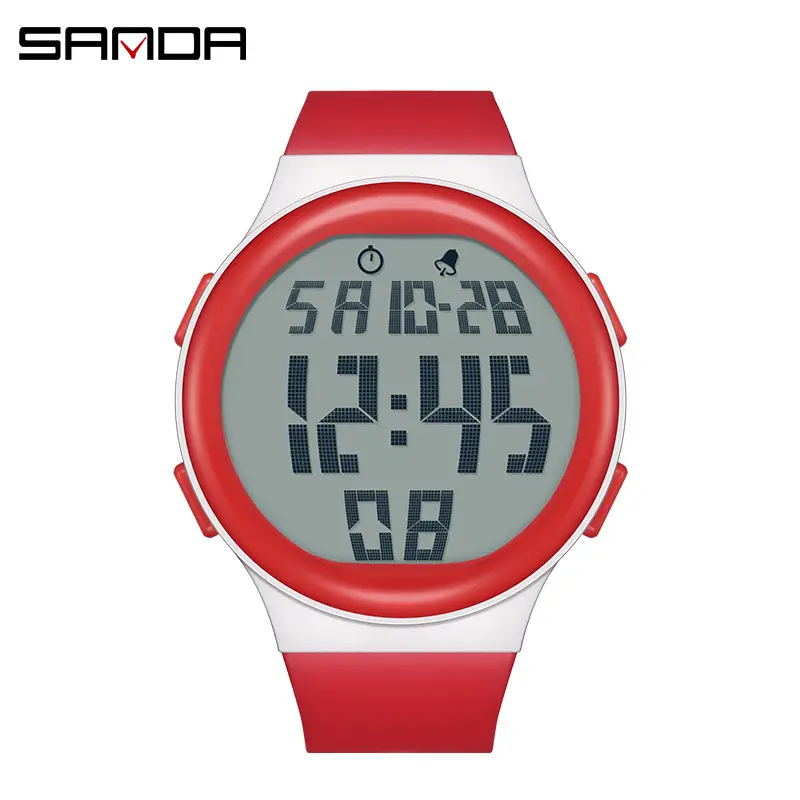 Sanda Digital Watch White 12:45 Display - Image 2