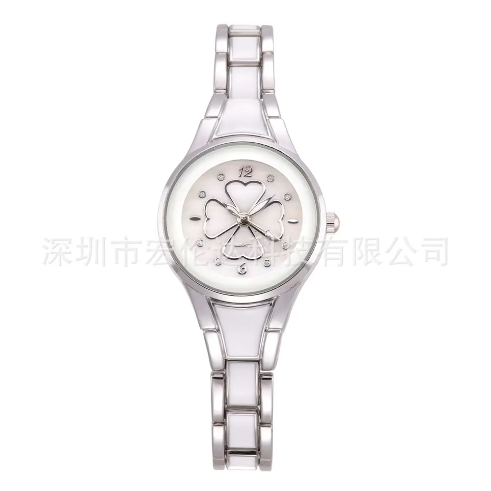 Women's Gold Butterfly Dial Watch with Diamond Bracelet - Image 2
