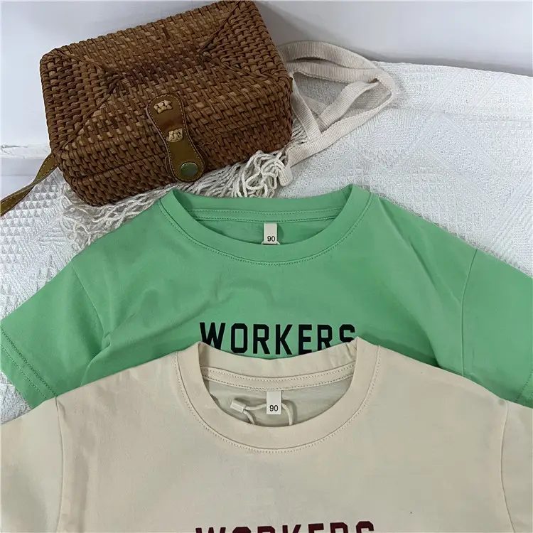 Green T-Shirt for Girls Short Sleeve Printed - Image 6