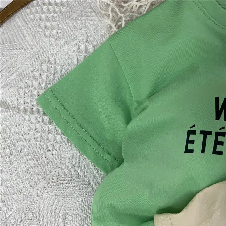 Green T-Shirt for Girls Short Sleeve Printed — feature 7