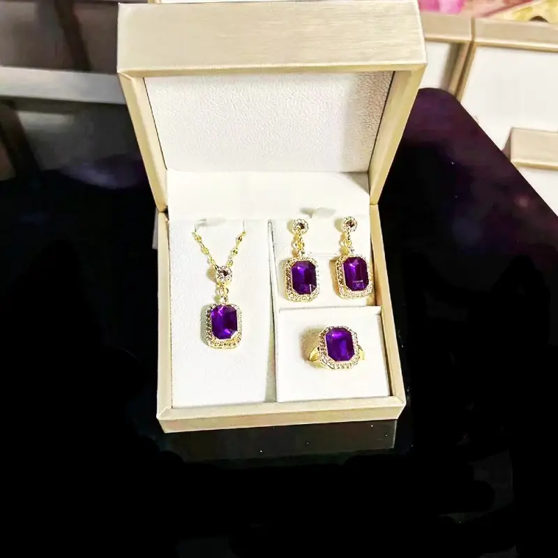 Red Gemstone Necklace for Women Spring Summer Elegant Design - Image 9