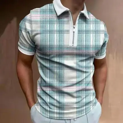 2025 Men's 3D Printed Polo Top T-Shirt Free Shipping