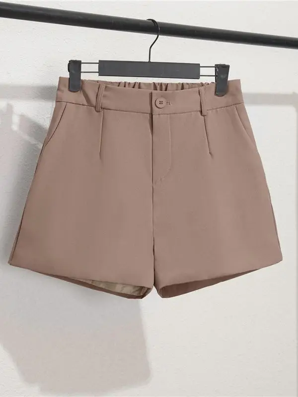 Women's Black Slim Fit Shorts Wide Leg Casual Summer - Image 18