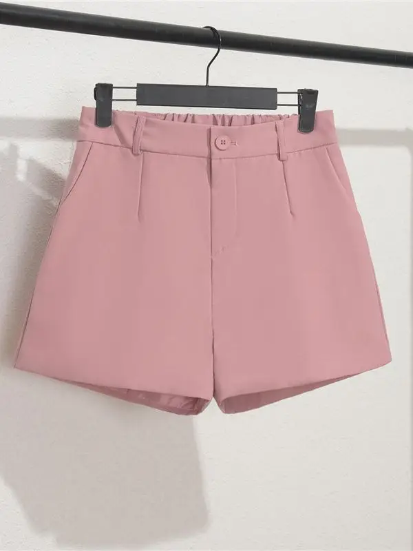 Women's Black Slim Fit Shorts Wide Leg Casual Summer - Image 20