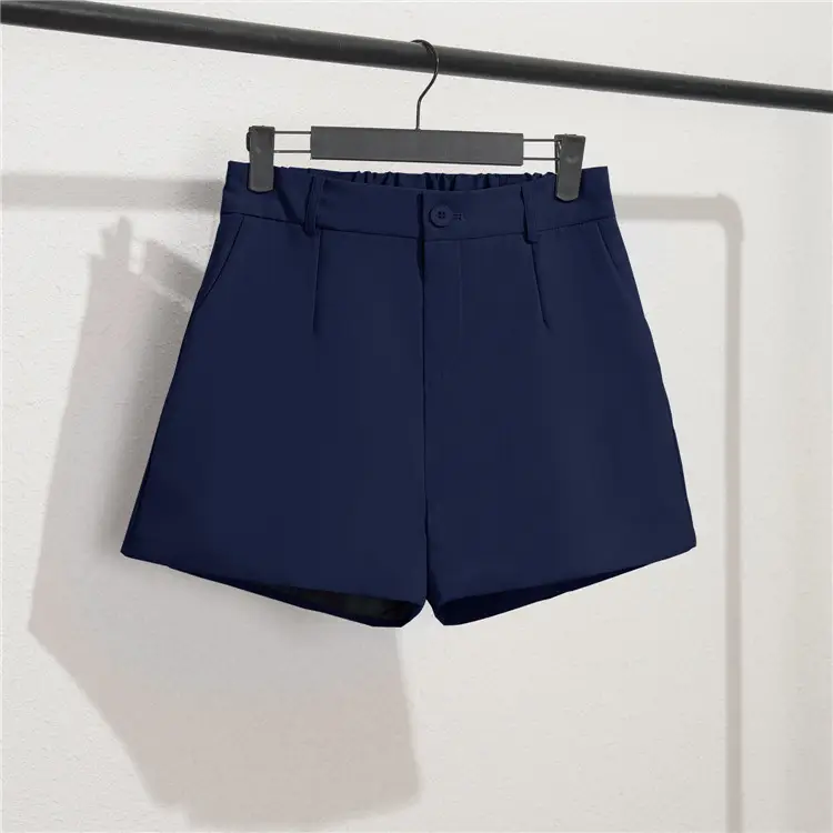 Women's Black Slim Fit Shorts Wide Leg Casual Summer — feature 10